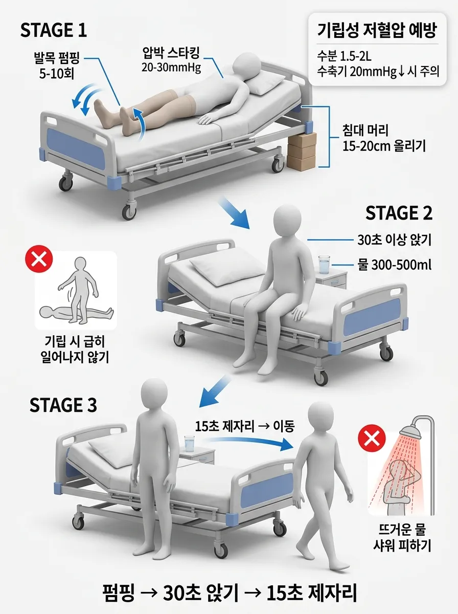 기립성 저혈압 3단계 기립